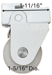 Sliding Screen Door Roller (1-5/16'' Dia. Roller) (1-11/16'' Length)