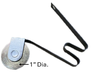 Sliding Screen Door Roller (1'' Dia. Roller) (1/4'' Roller Width) (Steel Ball Bearing Wheel)