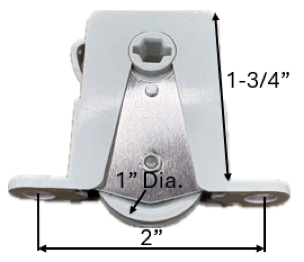 Sliding Screen Door Roller (1'' Dia. Roller) (1-3/4'' Height)