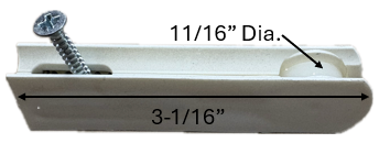 Sliding Screen Door Roller (3/4'' Dia. Roller) (3-1/16'' Length)