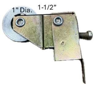 Sliding Screen Door Roller (1" Dia. Roller) (1-1/2" Length) (7/8" Width)