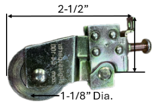 Sliding Glass Door Roller (1-7/16'' Length) (2-1/2'' Height) (1-1/8'' Wheel Dia.)