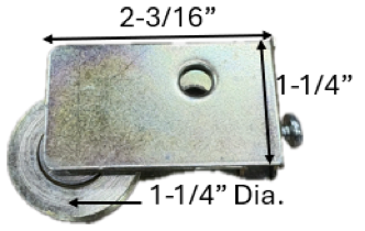 Sliding Glass Door Roller (2-3/16'' Length) (1-1/4'' Height)