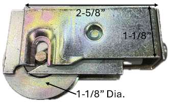 Sliding Glass Door Roller (2-5/8'' Length) (1-1/8'' Height)