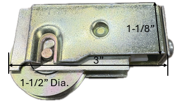 Sliding Glass Door Roller (1-7/16'' Length) (1-1/2'' Height)