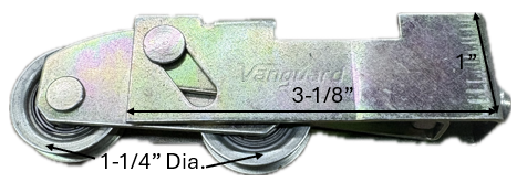 Tandem Patio Door Roller (1-1/4'' Wheel Diameter)