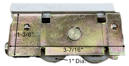 Tandem Patio Door Roller (1'' Wheel Diameter) (3-7/16'' Length)