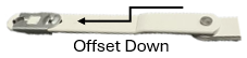 Dual Arm Casement Window Operator (Truth Entrygard 15.61) (4-7/16" Arm) (Offset Down) (Left)