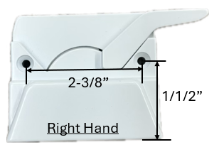 Sash Lock (Truth Hardware 'Entrygard') (Right) (White)