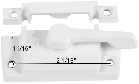 Cam Lock (Truth Trimline' 17.33)(White)