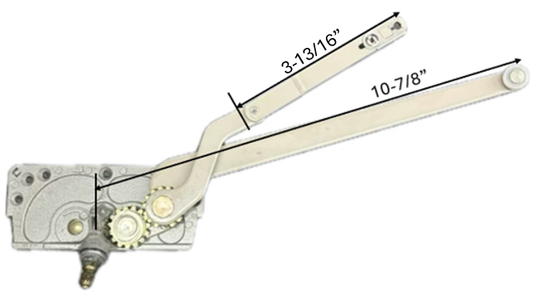 Dual Arm Casement Window Operator (Truth Entrygard 15.16) (3-13/16" Arm) (Offset Up) (Right)