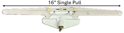 Awning Window Operator (Truth 11.12) (16" Single Pull) (White)