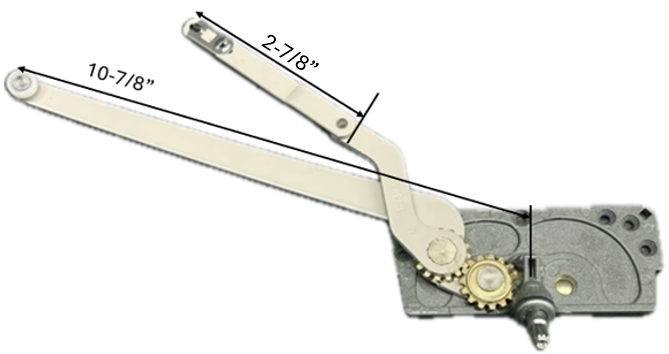 Dual Arm Casement Window Operator (Truth Entrygard 15.15) (2-7/8" Arm) (Left)