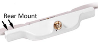 Single Arm Casement Window Operator (Truth Roto Gear 23.79) (Rear Mount, 9-1/2" Arm) (Left) (White) (Nylon Roller)