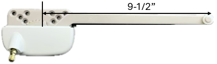 Single Arm Casement Window Operator (Truth Ellipse 15.31) (9 1/2" Arm) (Right) (White)
