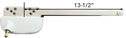 Single Arm Casement Window Operator (Truth Ellipse 15.32) (13 1/2" Arm) (Right) (White)