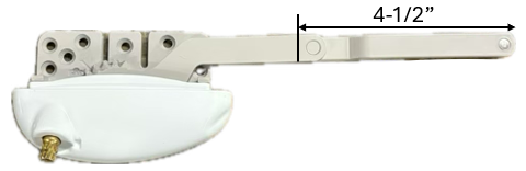 Split Arm Casement Window Operator (Roto) (Left) (White)