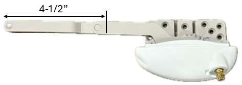 Split Arm Casement Window Operator (Roto) (Right) (White)