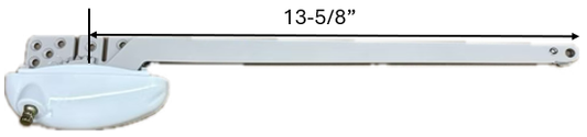 Single Arm Casement Window Operator (Roto) (Right) (White) (13-5/8'' Arm)