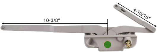Dual Arm Casement Window Operator (Acme) (10-3/8" Arm) (Left)