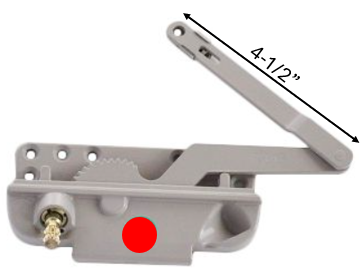 Split Arm Casement Window Operator (Acme) (4-1/2") (Left)