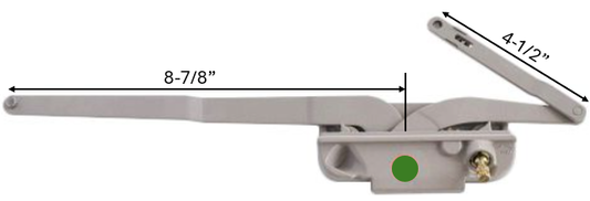 Dual Arm Casement Window Operator (Acme) (8-7/8" Arm) (Left)