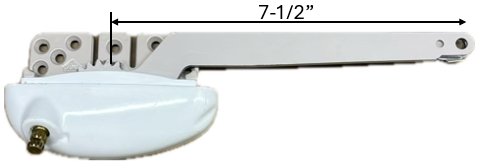 Single Arm Casement Window Operator (Roto) (Right) (White) (7-1/2" Arm)
