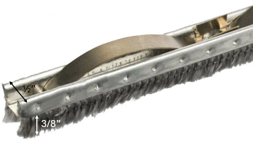 Kawneer Adjustable Astragal, 3/8" pile x 9' Long