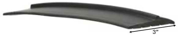 Garage Door Threshold, Black