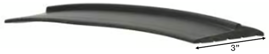 Garage Door Threshold, Black