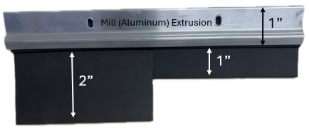 Rubber Sweep - Mill (Aluminum)