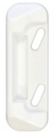Solid Strike For Storm Door Latches, Nylon, White