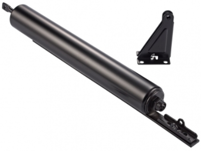 Heavy Door Closer With Torsion Bar, Black