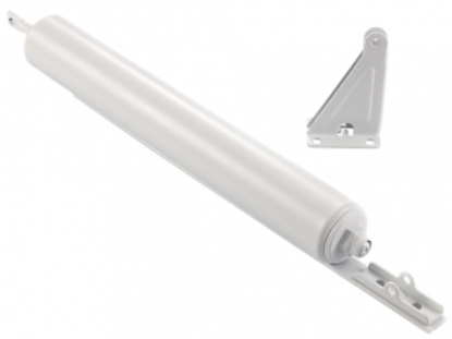 Heavy Door Closer With Torsion Bar, White