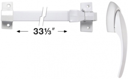 CS Pull Handle Set With Inside Touch Bar, White