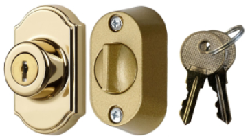 Keyed Deadbolt, Brass E-Coat