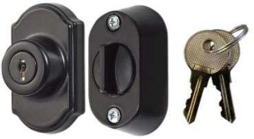 Keyed Deadbolt, Black