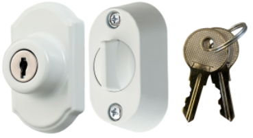 Keyed Deadbolt, White