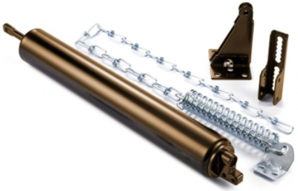 Heavy Door Closer With Chain & Wide Jamb Bracket, Brown