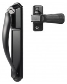 DX Pull Handle Set With Back Plate, Black