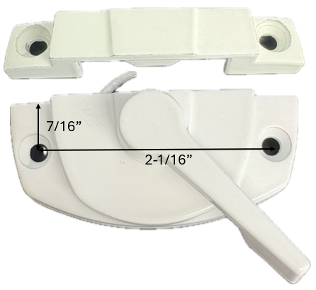 Cam Lock (Truth Entrygard II) Holes 7/16 From Top (White)
