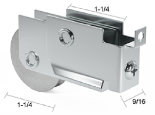 Patio Door Roller Assembly 1-1/4 Steel Wheel DR174