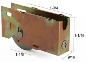 Patio Door Roller Assembly 1-1/8 Steel Wheel PDR 96 (c)