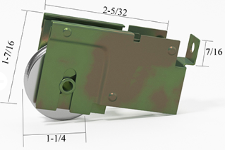 Patio Door Roller Assembly 1-1/4 Steel Wheel PDR173