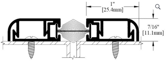 Clear Anodized Astragal Set, Pile Seal