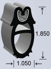 EPDM Spring Grip Seal 1" x 1-7/8"