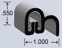 EPDM Spring Grip Seal 1" x 1/2"