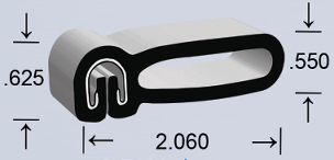 EPDM Spring Grip Seal 2" x 1/2"