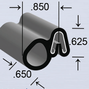 EPDM Spring Grip Seal 7/8" x 5/8"