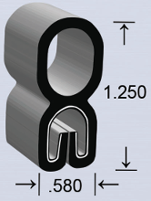 EPDM Spring Grip Seal 9/16" x 1-1/4"